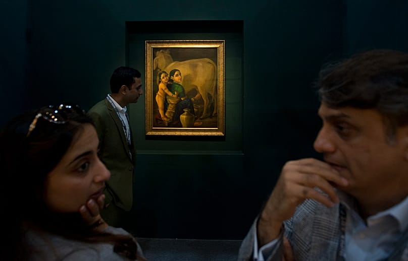 Yashoda and Krishna painting