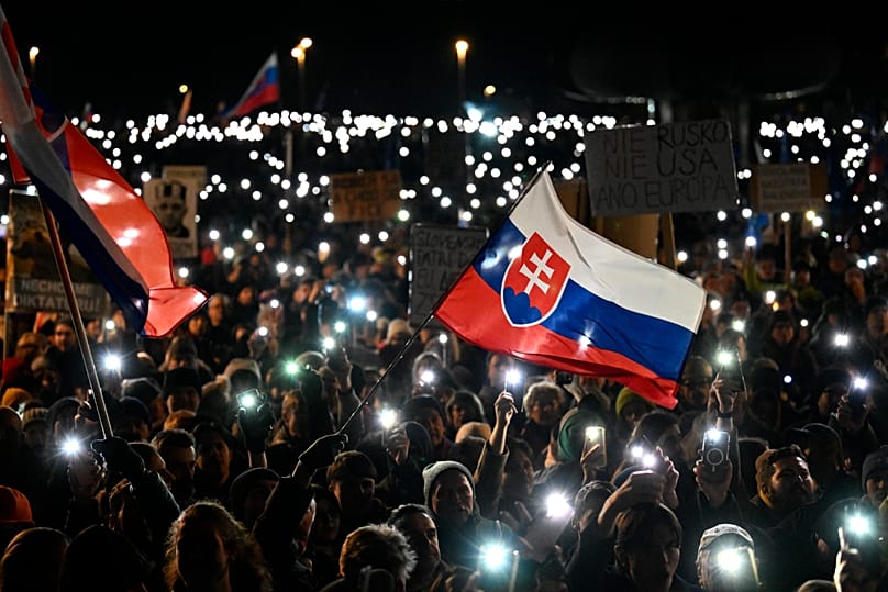 Протести в Братислава