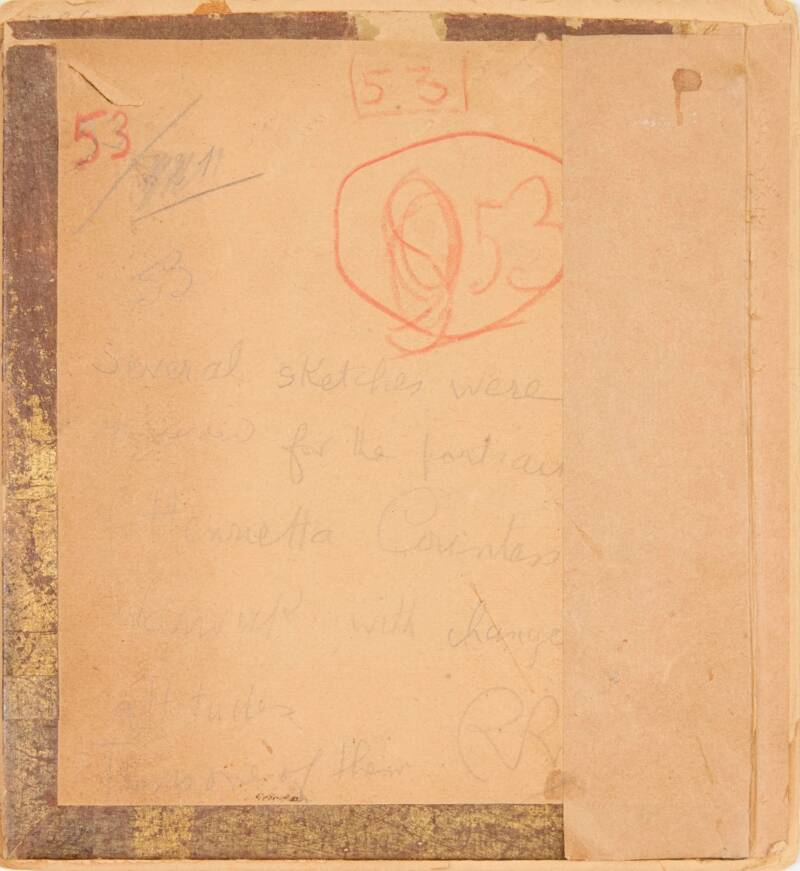 Back Of George Romney Sketch