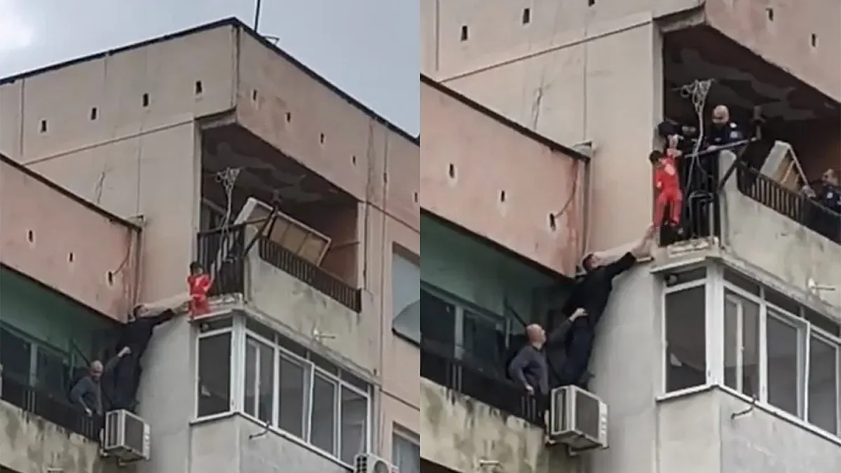 Задържаха родителите на малчугана, увиснал на тераса в Ямбол