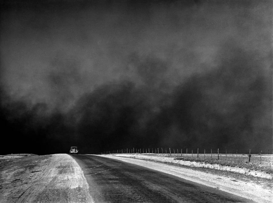 Dust Behind Car