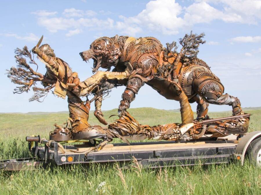 Hugh Glass Memorial Sculpture