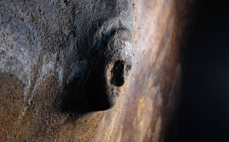 Face Mold In Ptolemais Libya