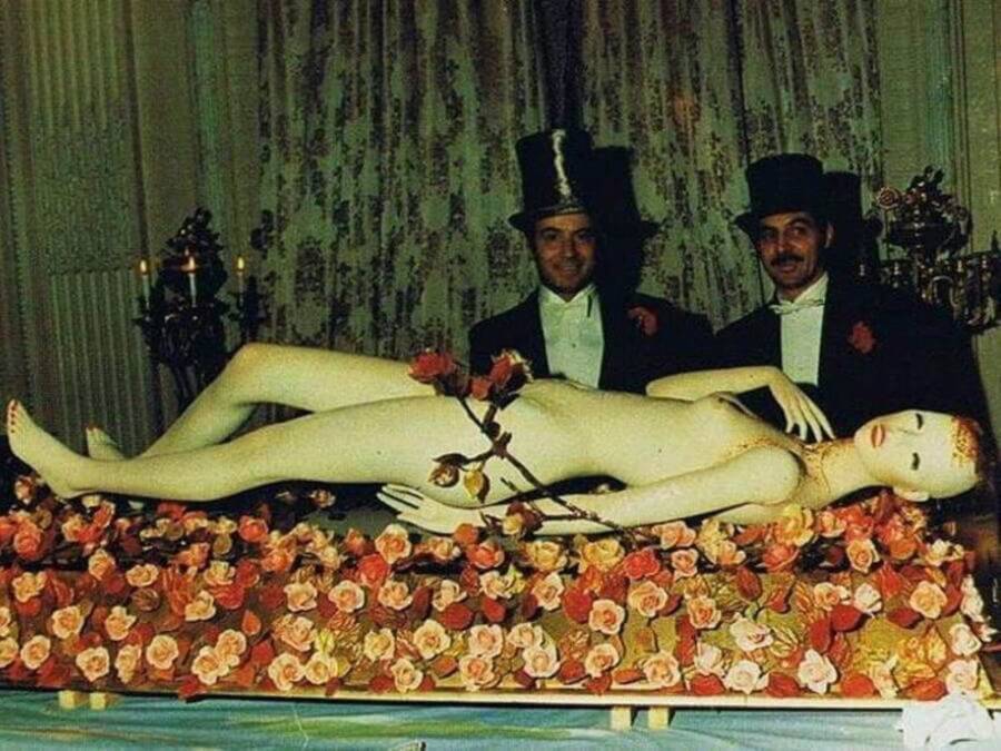 Nude Woman Dessert At Rothschild Surrealist Ball