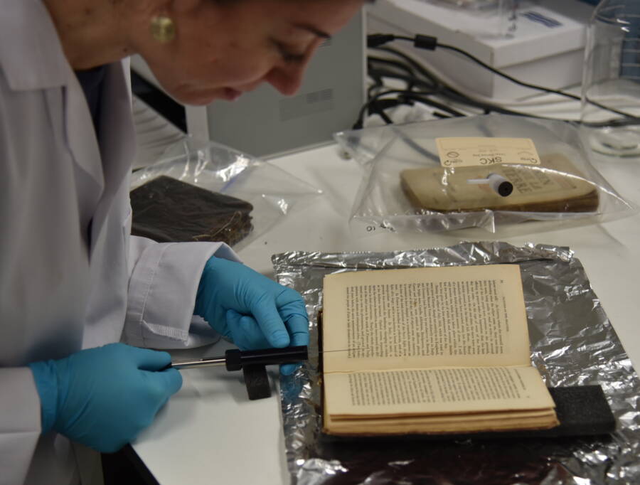Scientist Sniffing Book