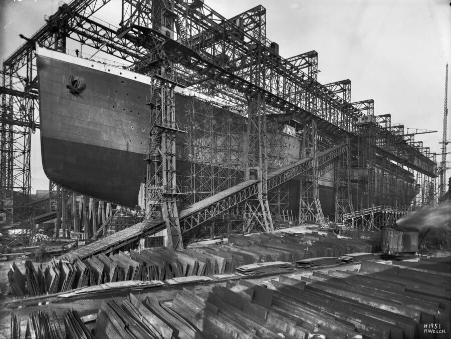 The Britannic Under Construction