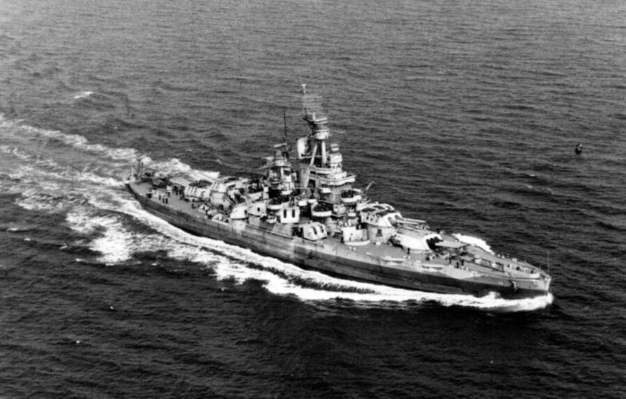 'USS Nevada' Off The American Atlantic Coast