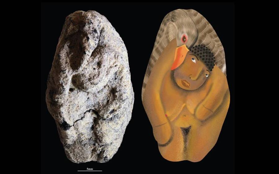 Israel Natufian Goose Woman Mating Figurine