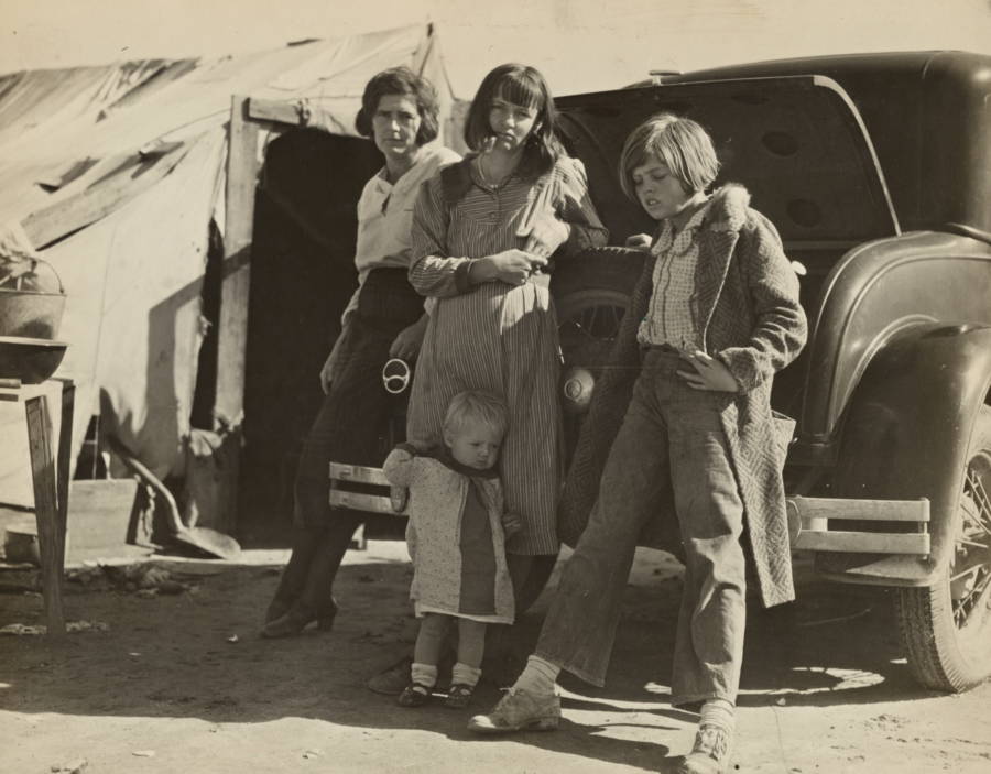 Woman Girls By Car