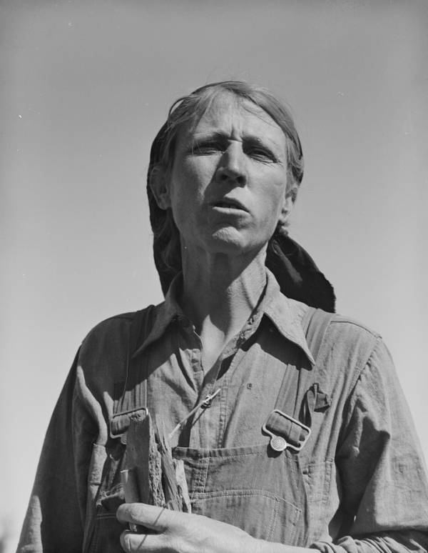 Woman In Overalls