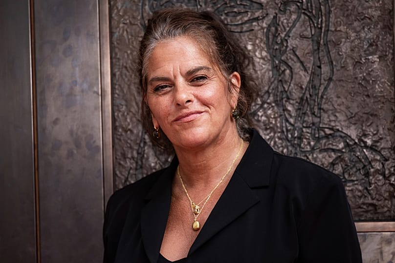 Tracey Emin poses for photographers