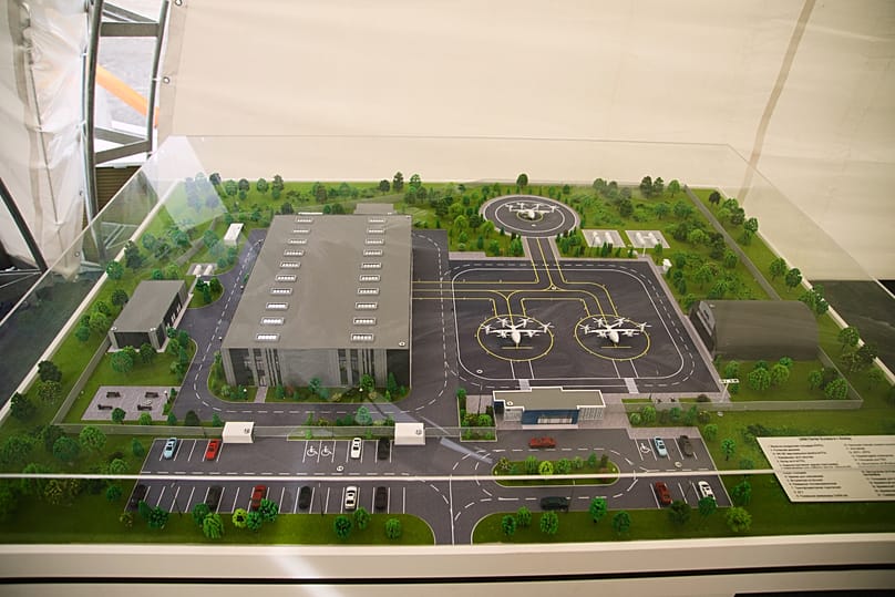 Дизайн на първия вертипорт в Alatau City