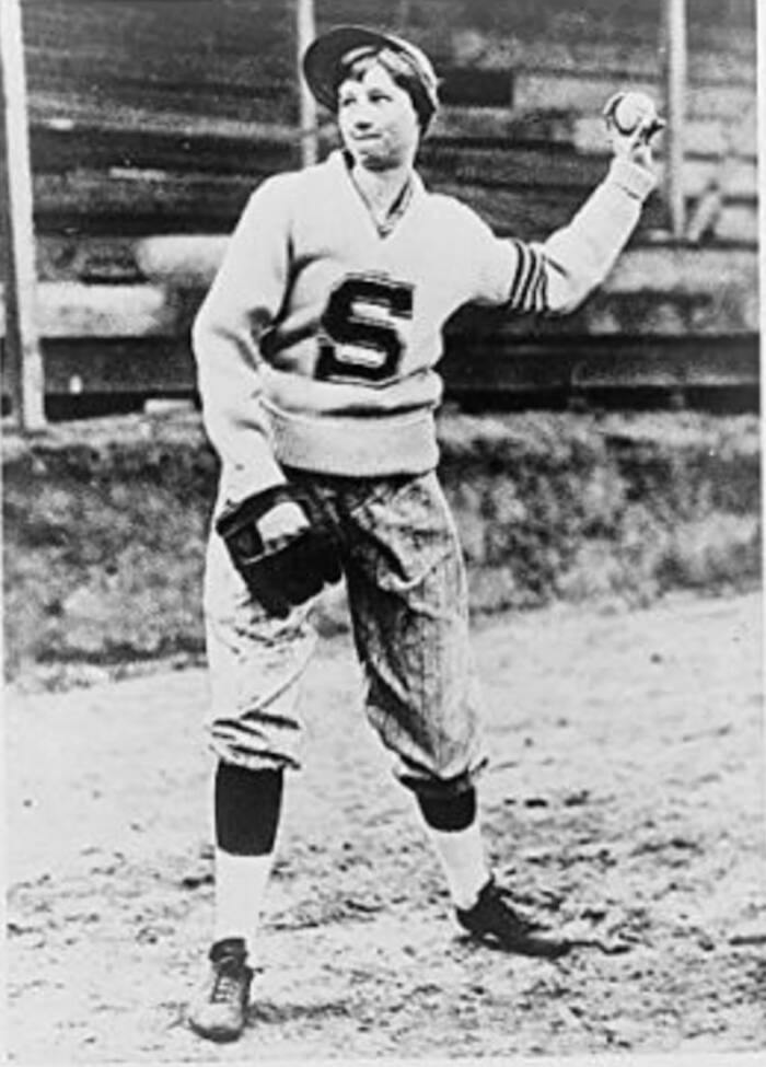 Jackie Mitchell Pitching