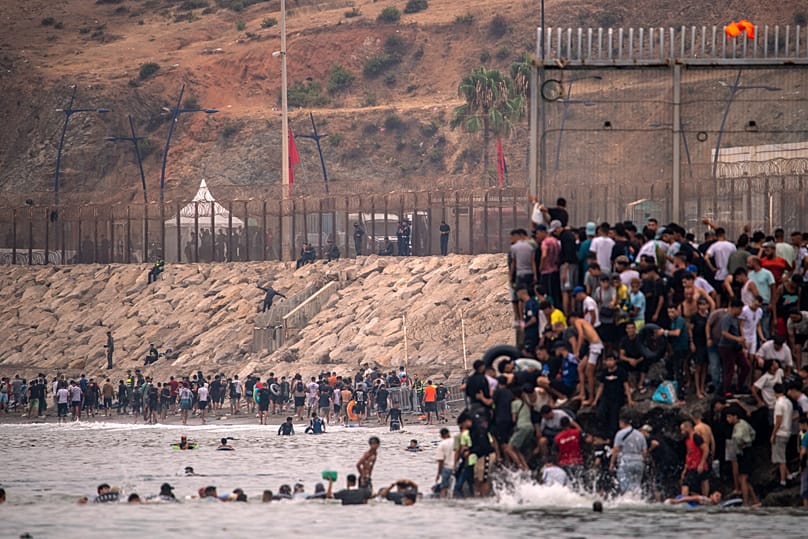 Migrants return to Morocco from the Spanish enclave of Ceuta