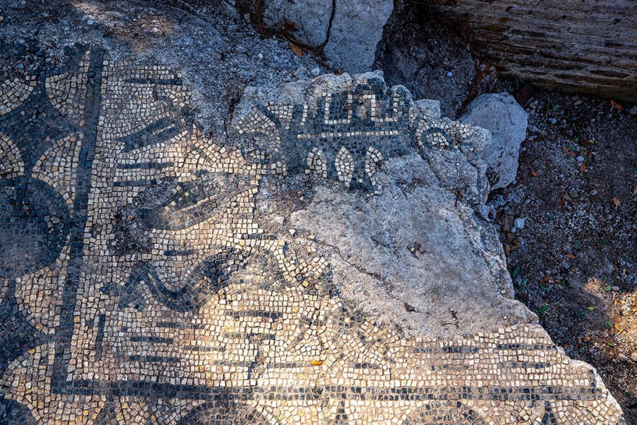 Roman Building With Marine Mosaic