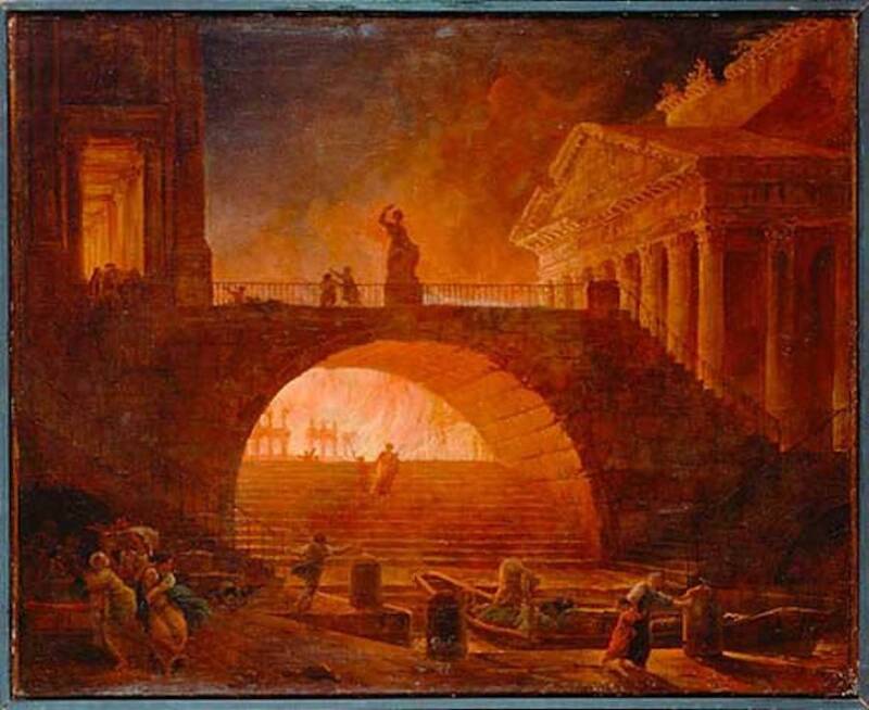 Ancient Roman Firefighter Building