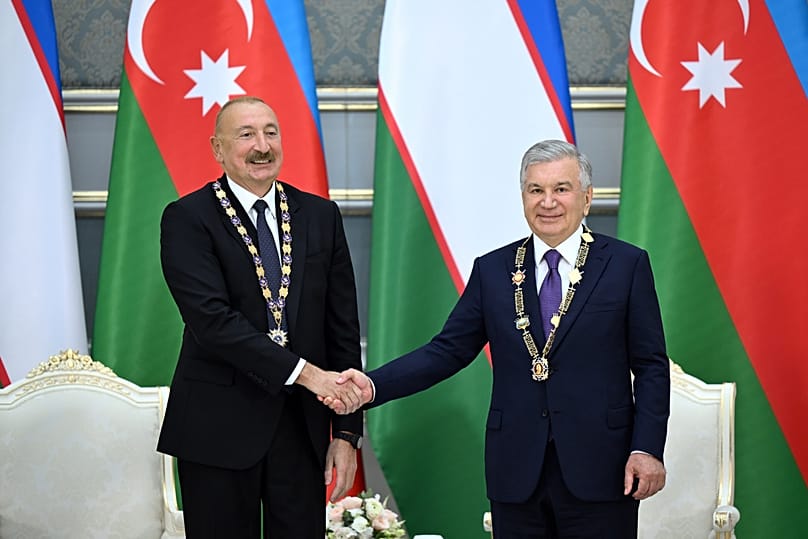 Президентите Алиев и Мирзиёев