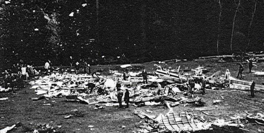 Wreckage Of JAT Flight 367
