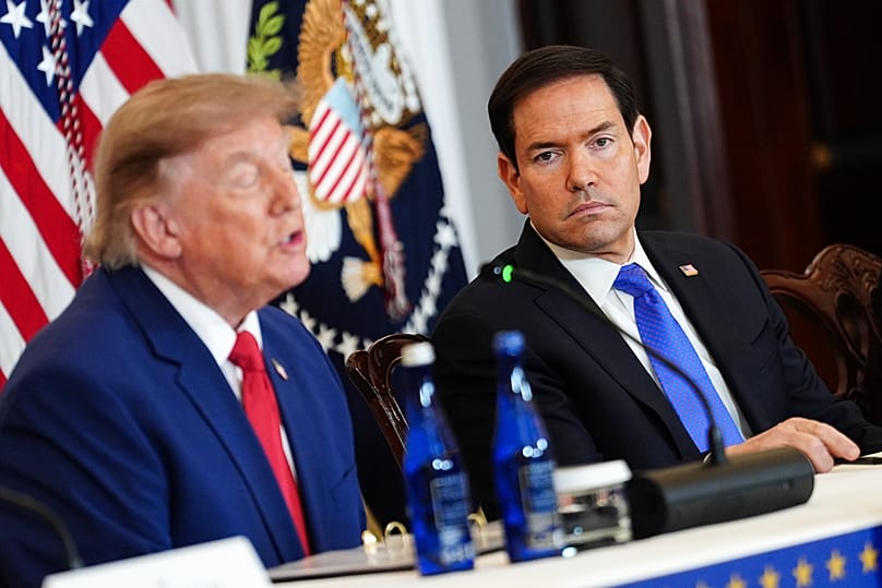 Marco Rubio and Donald Trump