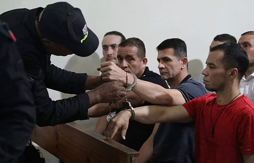 Колумбийски заподозрени в съда в Порт-о-Пренс