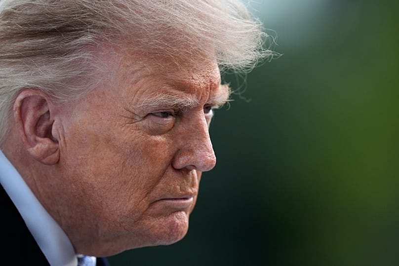 US President Donald Trump talks with reporters on the South Lawn of the White House, 23 September, 2026
