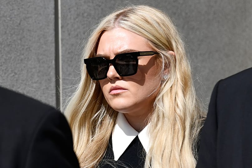 Erika Kirk leaving courthouse