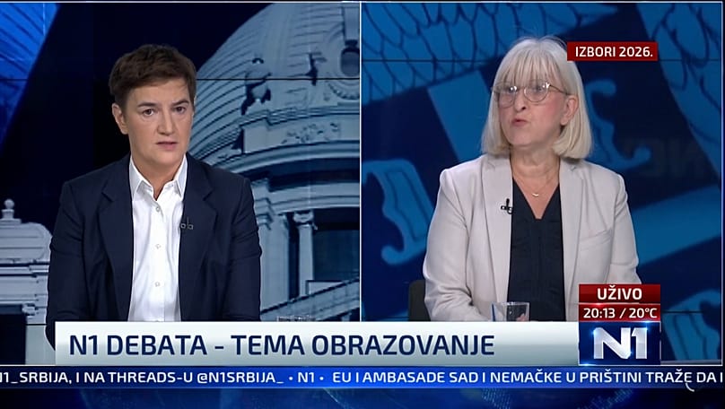 Ana Brnabic and Mirjana Nikolic in debate
