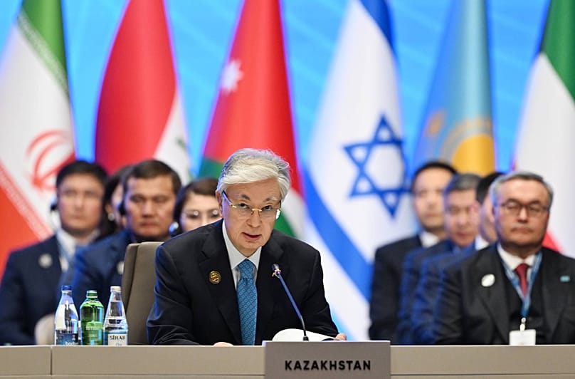 President of Kazakhstan, Kassym-Jomart Tokayev, during CICA Summit in Baku, Azerbaijan