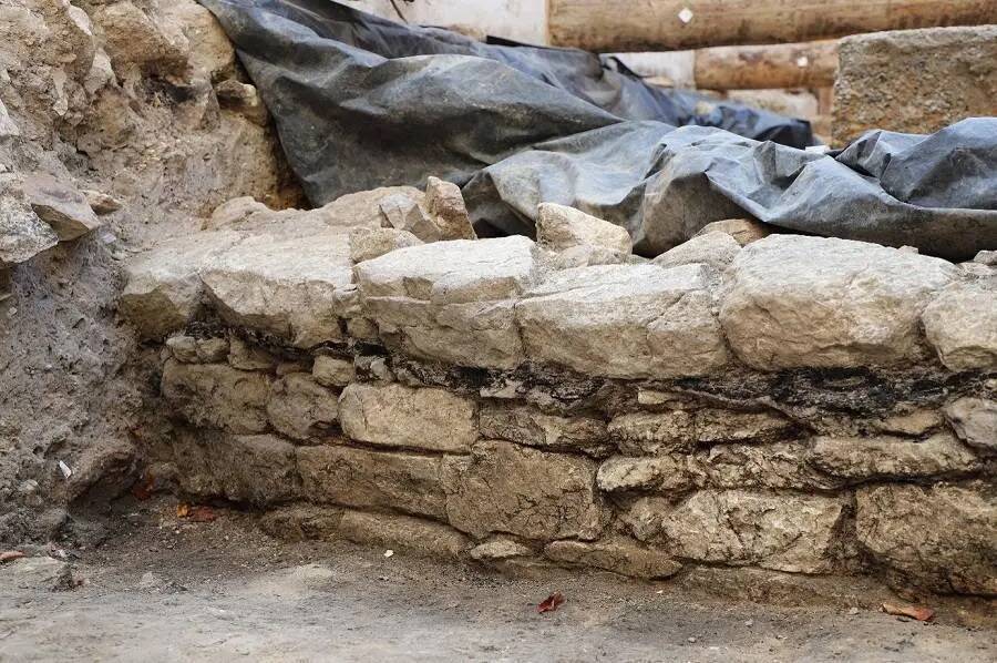 Ancient Wall Found In Paris