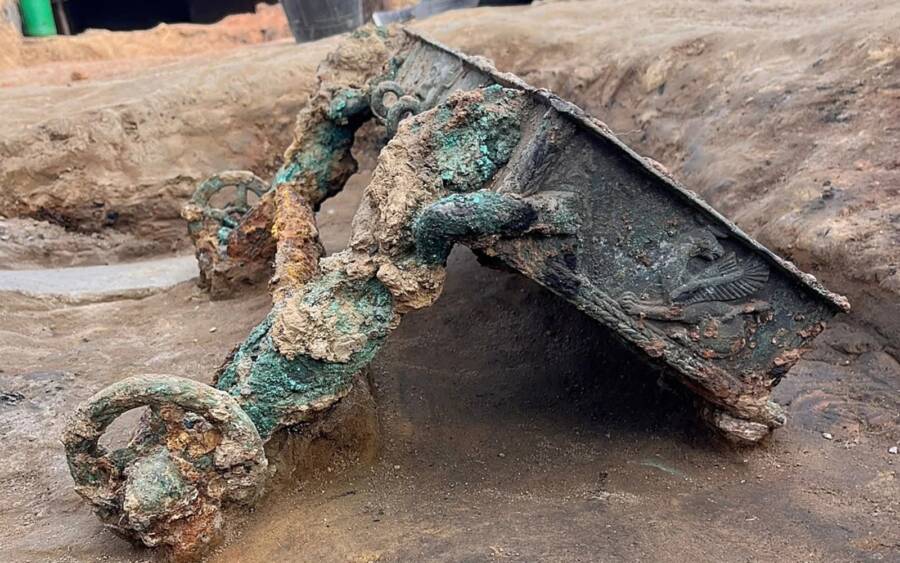 Bronze Ceremonial Chariot Found In Spain